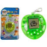 Elektroniczna gra Tamagotchi Zielona z krótkim łańcuszkiem dla dzieci