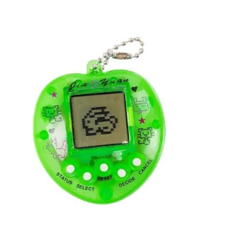 Gra Elektroniczna Tamagotchi Zielona z krótkim łańcuszkiem