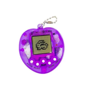 Gra Elektroniczna Tamagotchi Fioletowa z krótkim łańcuszkiem