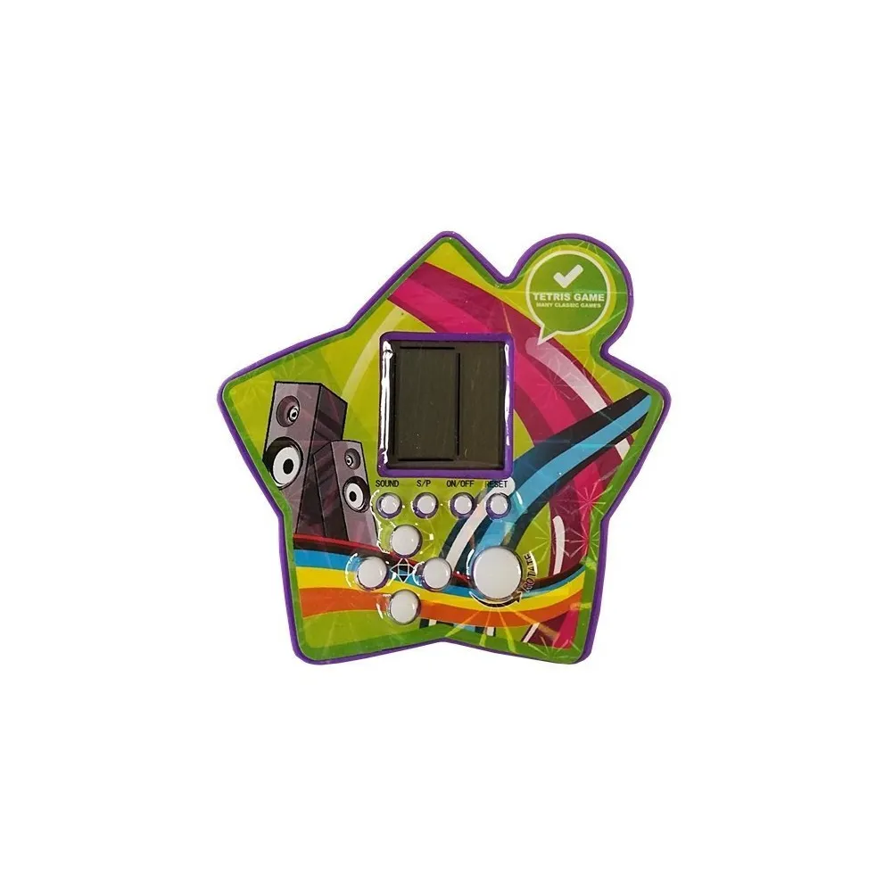 Przenośna elektroniczna gra Tetris, idealna do plecaka