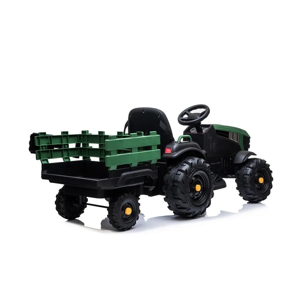 Traktor z Przyczepą na akumulator BDM0925 Zielony Wojskowy