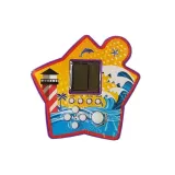 Klasyczna gra Tetris kieszonkowa w fioletowym wydaniu dla dzieci i dorosłych