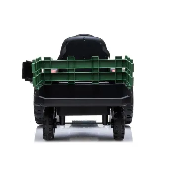 Traktor z Przyczepą na akumulator BDM0925 Zielony Wojskowy