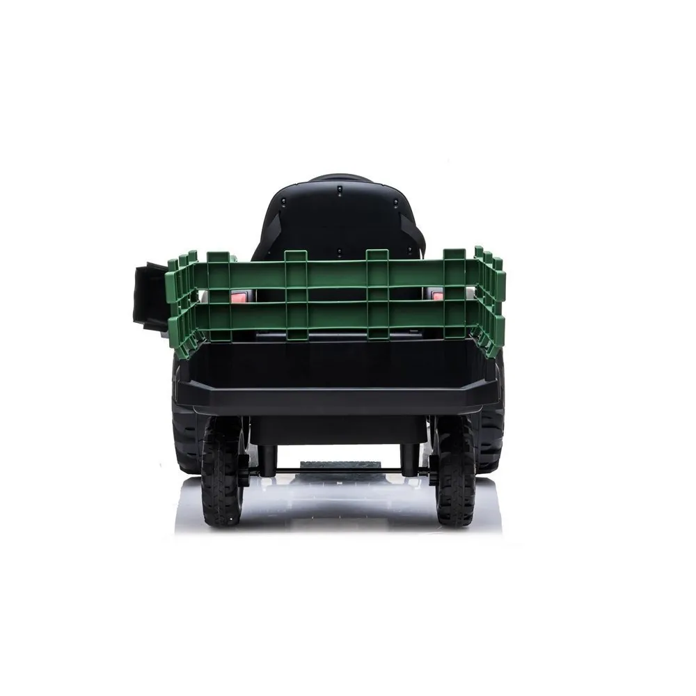 Traktor z Przyczepą na akumulator BDM0925 Zielony Wojskowy