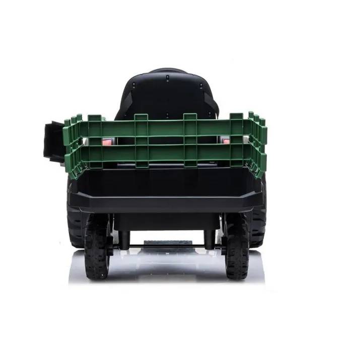 Traktor z Przyczepą na akumulator BDM0925 Zielony Wojskowy