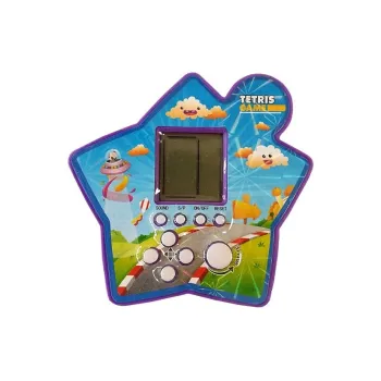 Design gry elektronicznej Tetris w kształcie gwiazdy, fioletowa obudowa