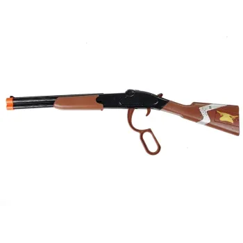 Zestaw akcesoriów kowbojskich z rewolwerem i gwiazdą szeryfa