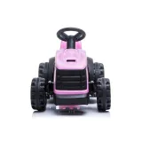 Elektryczny pojazd dziecięcy z przyczepą w kolorze różowym