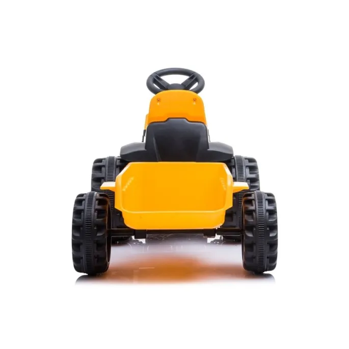 Realistyczny żółty traktor ogrodowy dla dzieci na akumulator