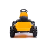 Realistyczny żółty traktor ogrodowy dla dzieci na akumulator