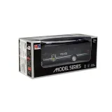 Realistyczny policyjny autobus zabawka z napędem pull-back i srebrnymi detalami