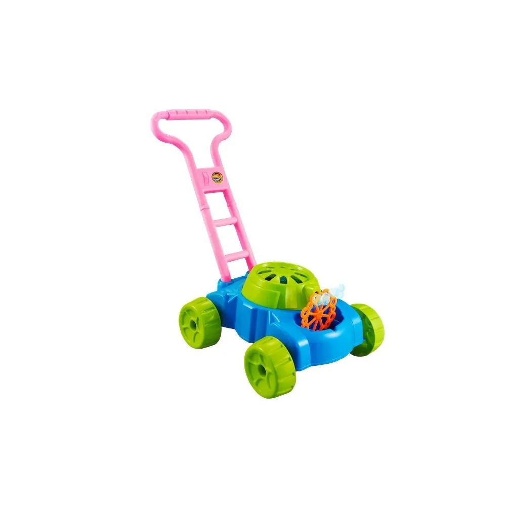 Kolorowy pchacz do baniek mydlanych idealny do zabawy na zewnątrz