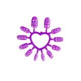 Różowo-biała lampa do paznokci dla dzieci wraz z akcesoriami