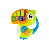 Interaktywna zabawka muzyczna papuga z podświetleniem LED dla dzieci