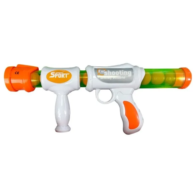 Zestaw karabin pistolet na miękkie kulki wraz z kolorowymi kubeczkami