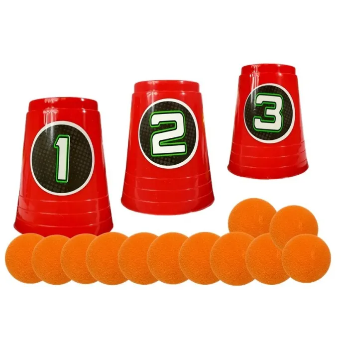 Zabawka karabin dla dzieci z piankowymi pociskami oraz celami