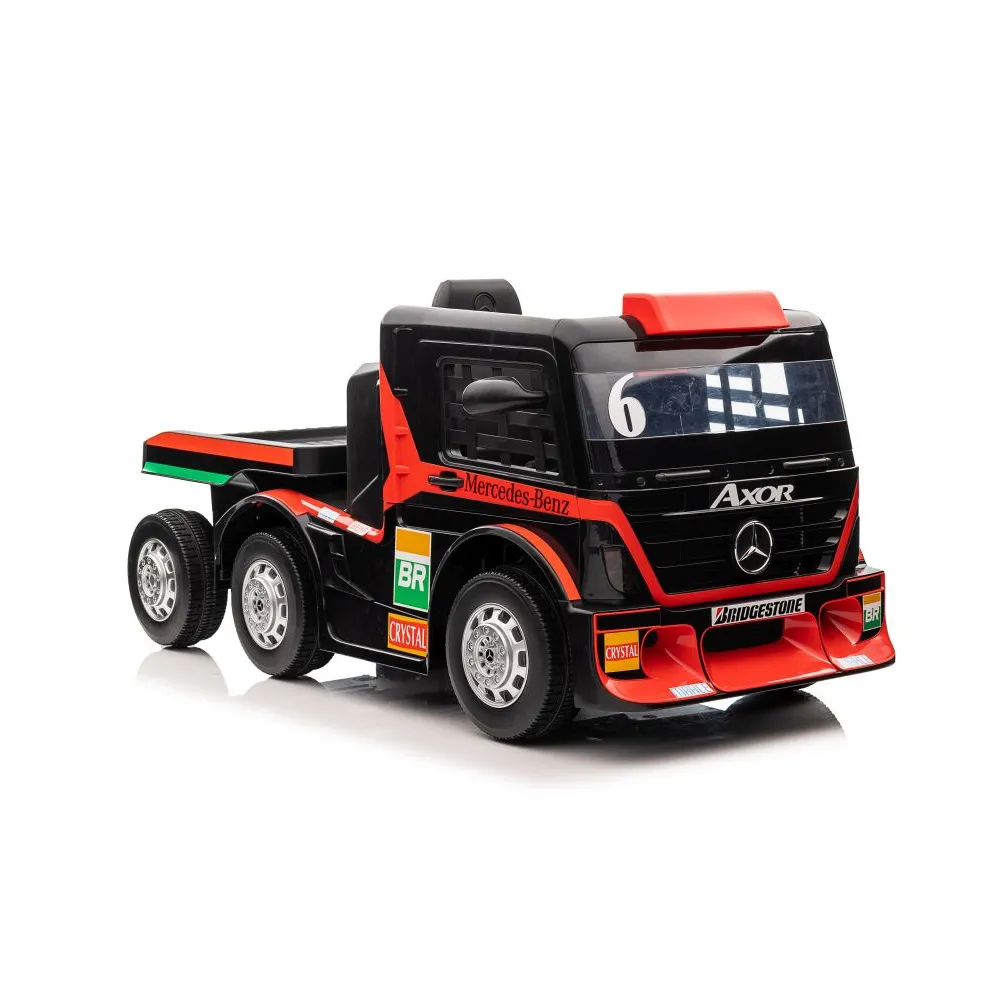 Auto Na Akumulator Mercedes + Naczepa XMX622B Czerwony LCD