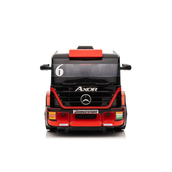 Auto Na Akumulator Mercedes + Naczepa XMX622B Czerwony LCD