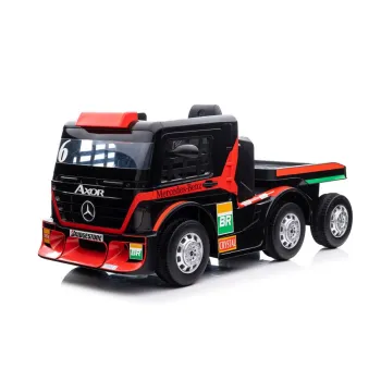 Auto Na Akumulator Mercedes + Naczepa XMX622B Czerwony LCD