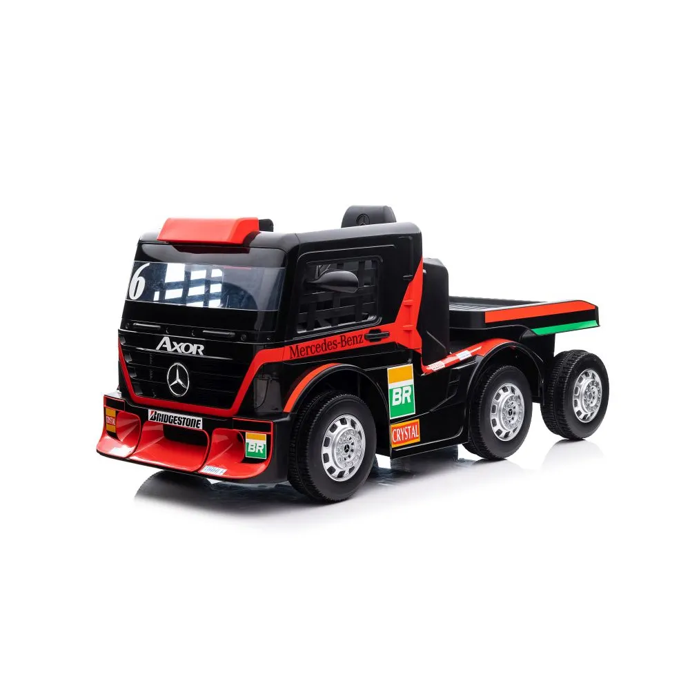 Auto Na Akumulator Mercedes + Naczepa XMX622B Czerwony LCD