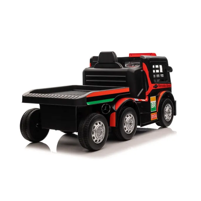 Auto Na Akumulator Mercedes + Naczepa XMX622B Czerwony LCD