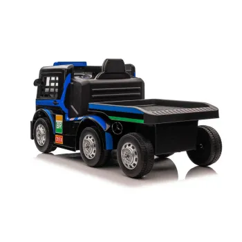 Auto Na Akumulator Mercedes + Naczepa XMX622B Granatowy LCD