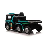 Auto Na Akumulator Mercedes+ Naczepa XMX622B Niebieski LCD