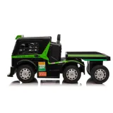 Auto Na Akumulator Mercedes + Naczepa XMX622B Zielony LCD