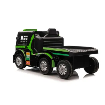 Auto Na Akumulator Mercedes + Naczepa XMX622B Zielony LCD