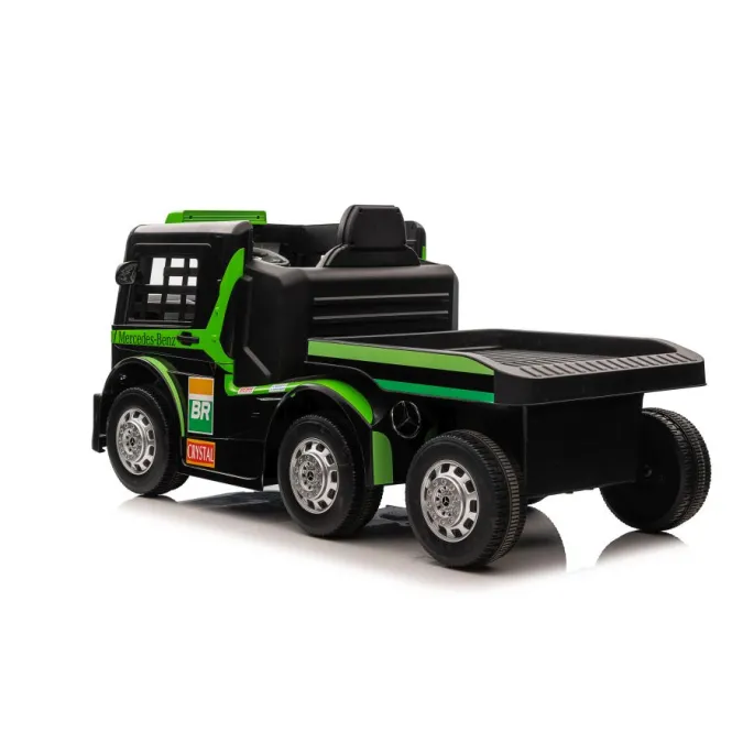 Auto Na Akumulator Mercedes + Naczepa XMX622B Zielony LCD