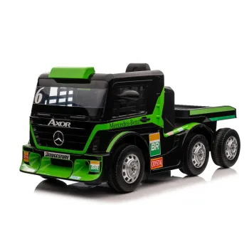 Auto Na Akumulator Mercedes + Naczepa XMX622B Zielony LCD