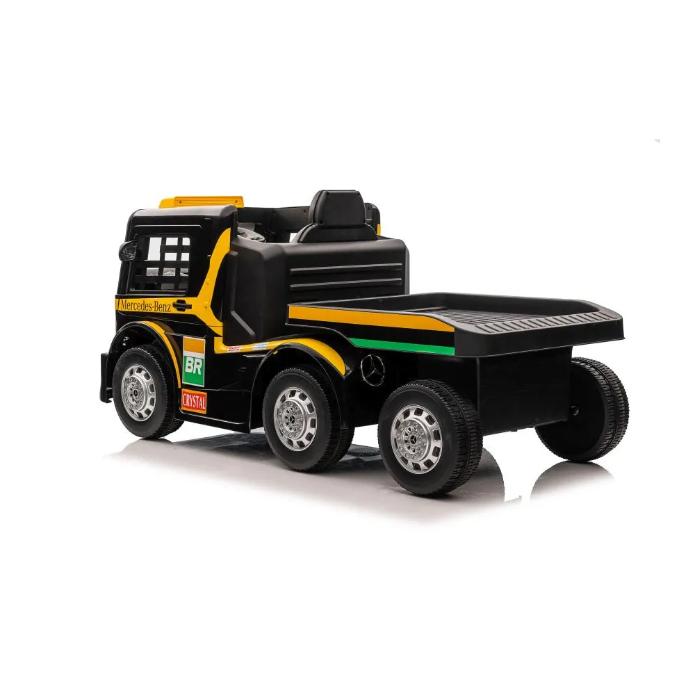 Auto Na Akumulator Mercedes + Naczepa XMX622B Zółty LCD