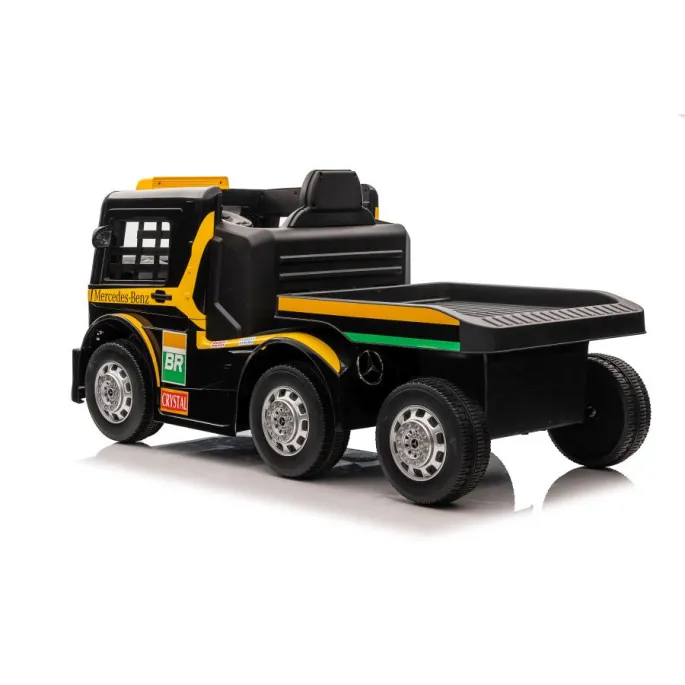 Auto Na Akumulator Mercedes + Naczepa XMX622B Zółty LCD