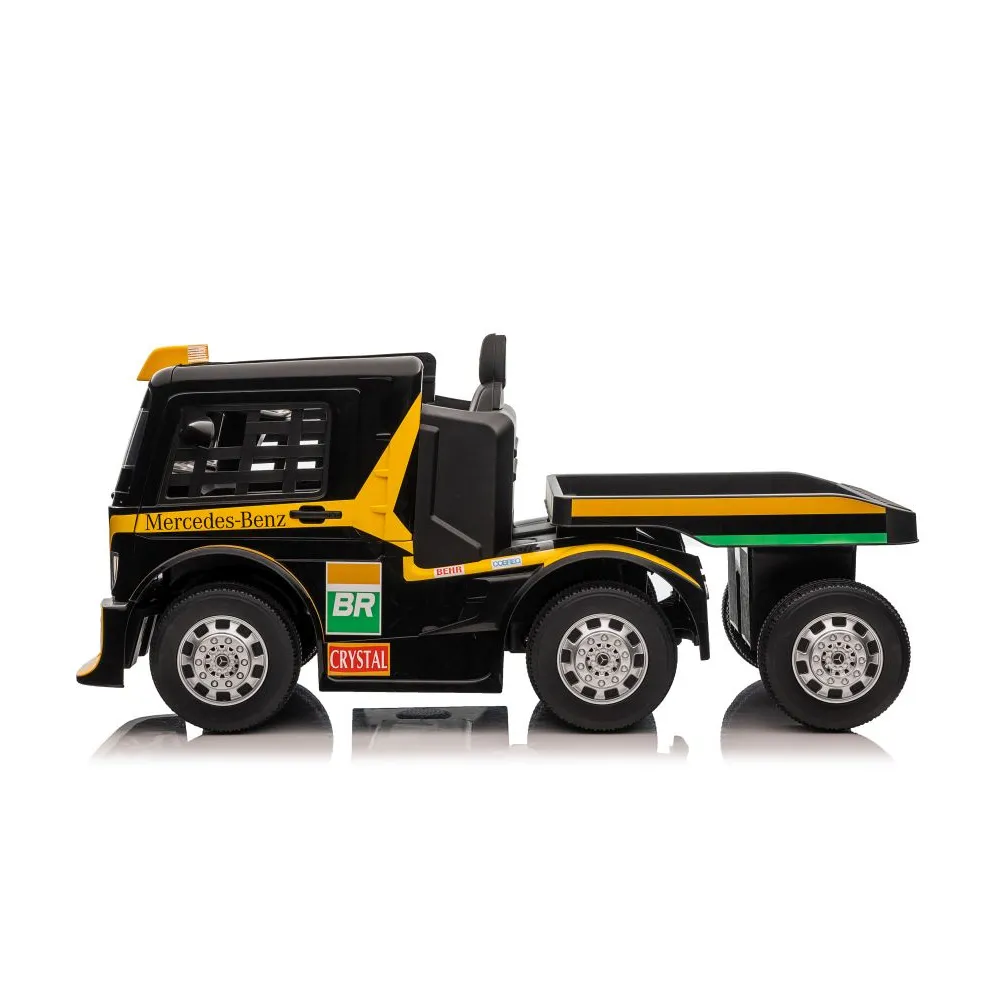 Auto Na Akumulator Mercedes + Naczepa XMX622B Zółty LCD