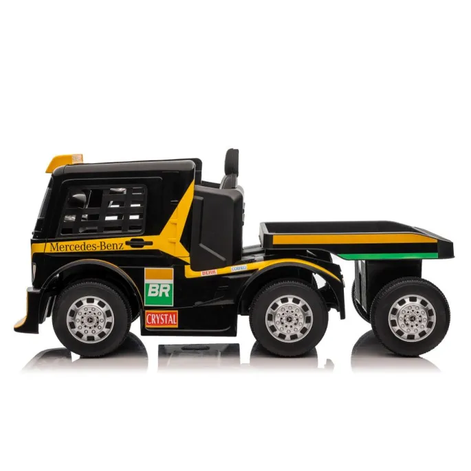 Auto Na Akumulator Mercedes + Naczepa XMX622B Zółty LCD