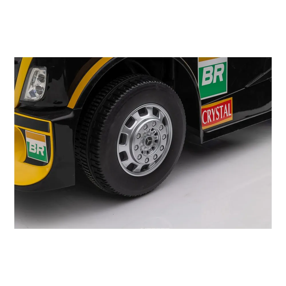 Auto Na Akumulator Mercedes + Naczepa XMX622B Zółty LCD