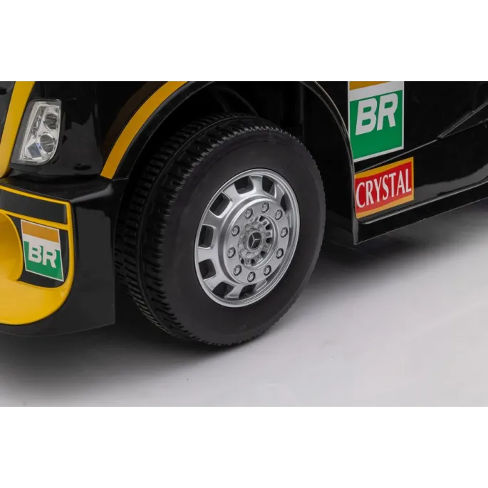 Auto Na Akumulator Mercedes + Naczepa XMX622B Zółty LCD