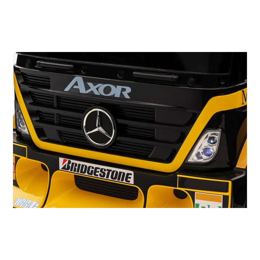 Auto Na Akumulator Mercedes + Naczepa XMX622B Zółty LCD