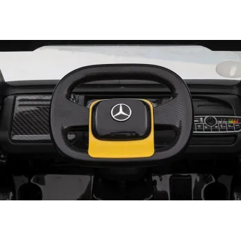 Auto Na Akumulator Mercedes + Naczepa XMX622B Zółty LCD