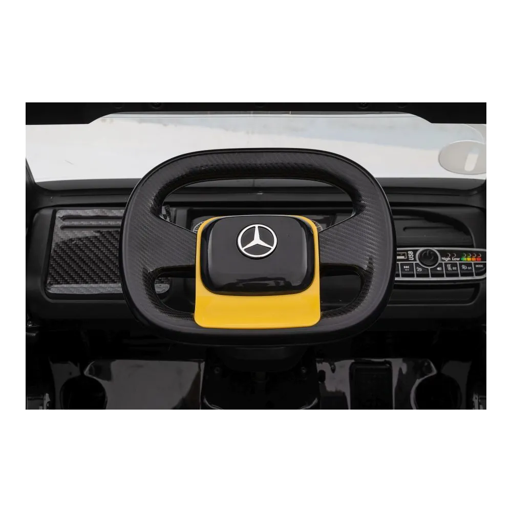 Auto Na Akumulator Mercedes + Naczepa XMX622B Zółty LCD