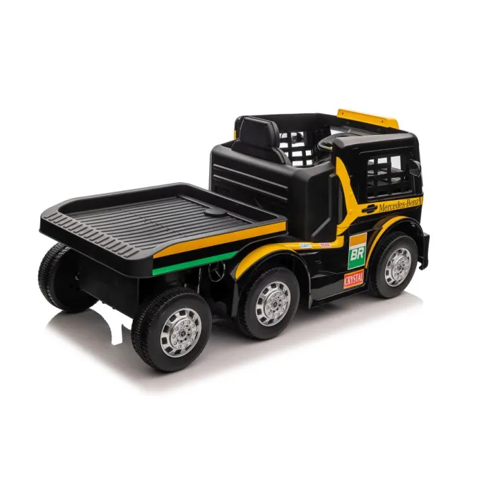 Auto Na Akumulator Mercedes + Naczepa XMX622B Zółty LCD