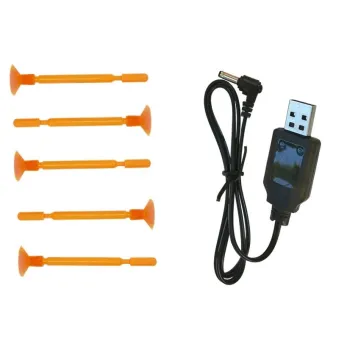 Robot na akumulator ładowany USB w zestawie z pociskami