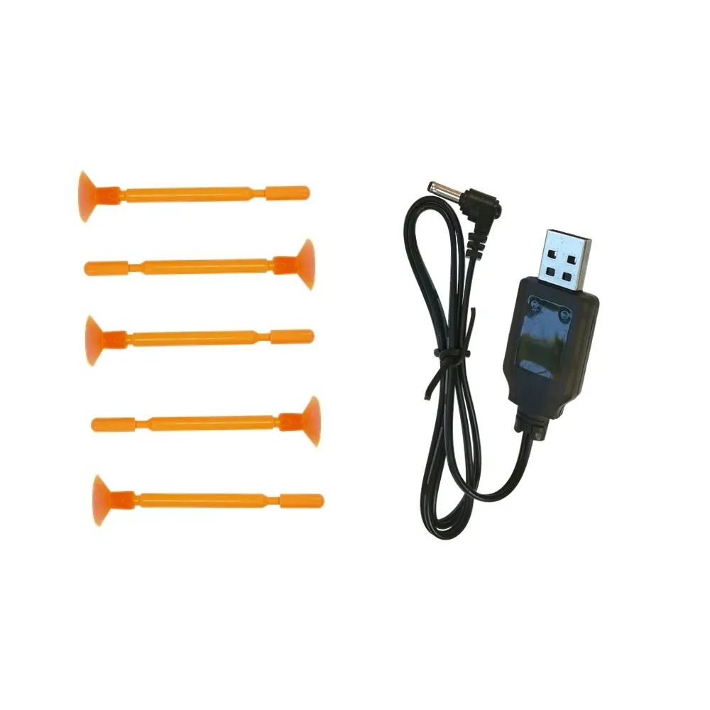 Robot na akumulator ładowany USB w zestawie z pociskami