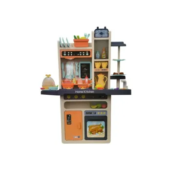 Kuchnia Dziecięca Para Światła Dźwięki Talerze Akcesoria Różowa 65 el.