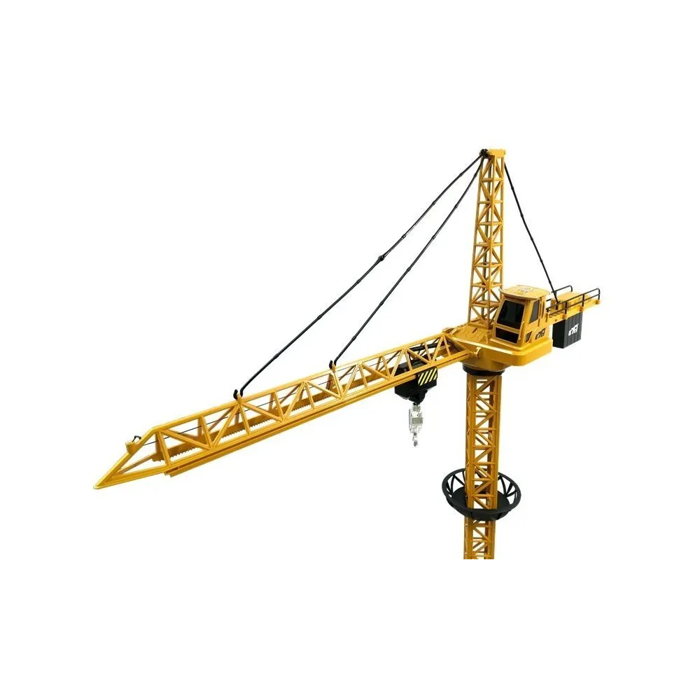 Dziecięcy żuraw konstrukcyjny z pilotem i kaskiem ochronnym