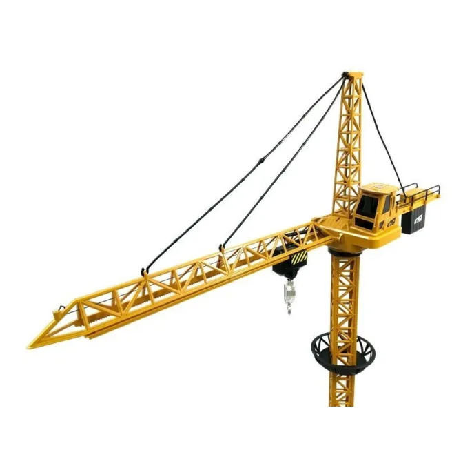 Dziecięcy żuraw konstrukcyjny z pilotem i kaskiem ochronnym