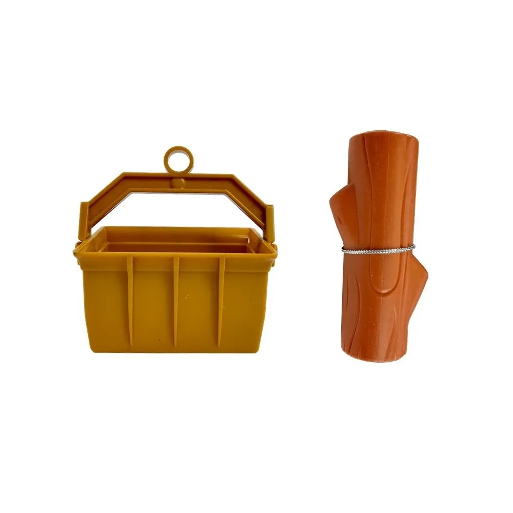 Dźwig budowlany R/C w trakcie podnoszenia i opuszczania ładunku