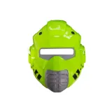 Zielony zestaw z mieczem teleskopowym i maską na przygody w galaktyce