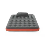 Wytrzymały materac dmuchany z flokowaną powierzchnią w jasnym kolorze