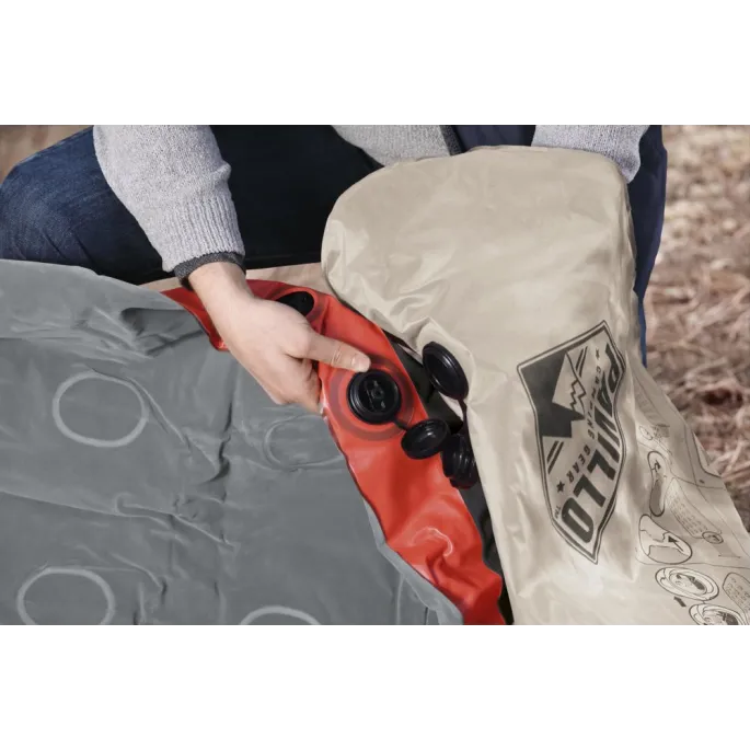 Stabilna konstrukcja coil-beam materaca Bestway 67703 w zbliżeniu